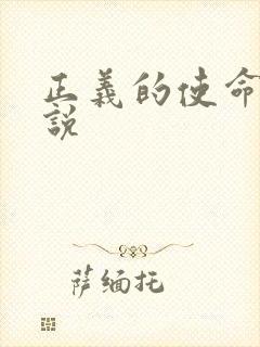 正义的使命 小说封面