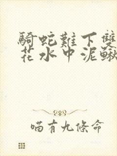 骑蛇难下双金银花水中泥鳅双男主