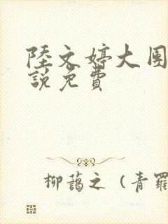 陆文婷大团圆小说免费