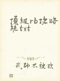 顶级rb攻略系统txt