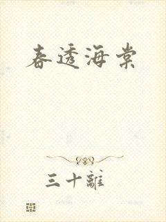 春透海棠封面