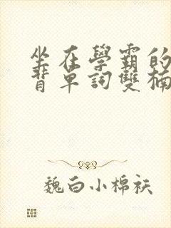 坐在学霸的鸡上背单词双楠