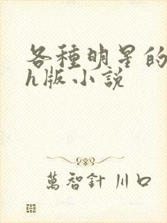 各种明星的综艺h版小说封面