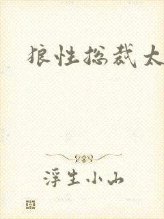 狼性总裁太凶猛