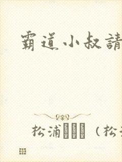 霸道小叔请轻撩