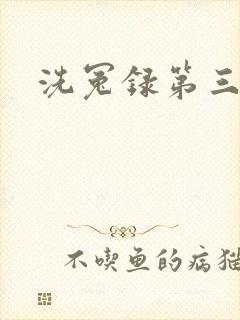 洗冤录第三部封面