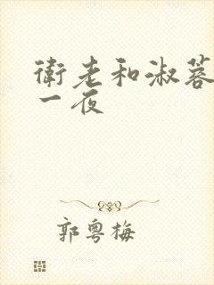 卫老和淑蓉销魂一夜