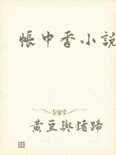 帐中香小说封面