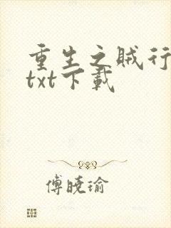 重生之贼行天下txt下载