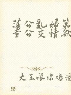 荡公乱妇第69章公交情欲