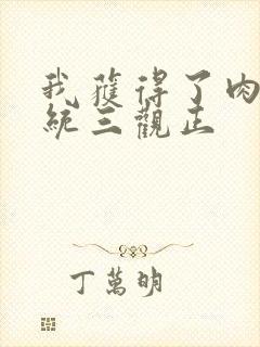 我获得了肉禽系统三观正