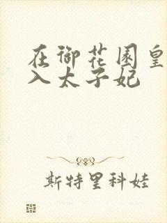 在御花园皇上进入太子妃封面