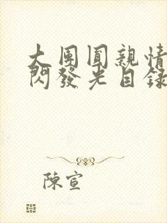 大团圆亲情会闪闪发光目录