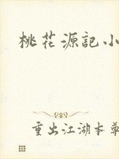 桃花源记小说封面