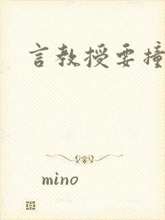 言教授要撞坏了封面