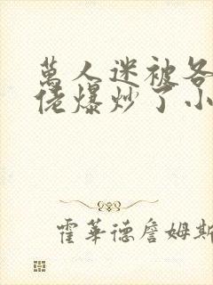 万人迷被各路大佬爆炒了小说封面