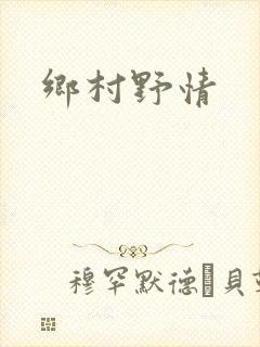 乡村野情封面