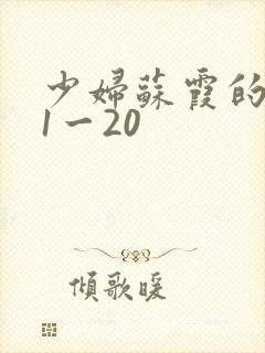 少妇苏霞的沉沦1一20