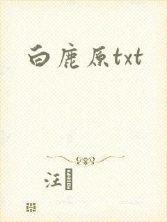 白鹿原txt