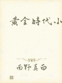黄金时代小说