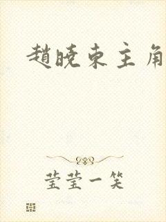 赵晓东主角小说