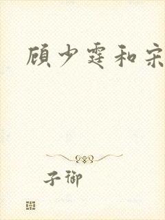 顾少霆和宋斯曼