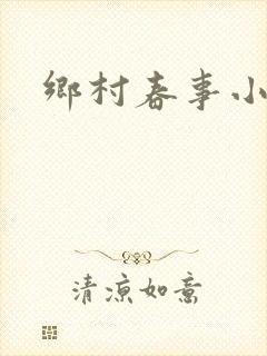 乡村春事小说封面