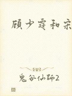 顾少霆和宋斯曼封面