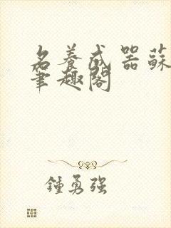 名养成器苏沫沫笔趣阁封面