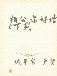 相公你好坏txt下载
