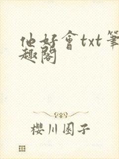 他好会txt笔趣阁