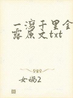 一泻千里金银花露原文txt