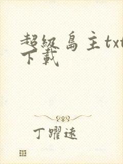 超级岛主txt下载