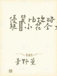 优质rb攻略系统寀小花全文免费阅读