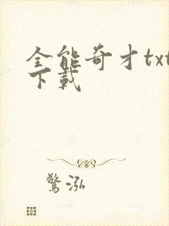 全能奇才txt下载