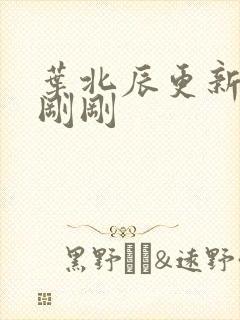 叶北辰更新最快刚刚