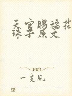 天官赐福花怜塞珠子原文