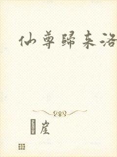 仙尊归来洛尘封面