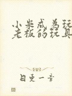 小米成为玩具店老板的玩具封面