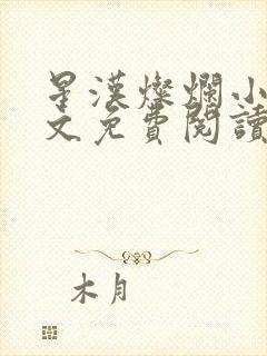 星汉灿烂小说全文免费阅读