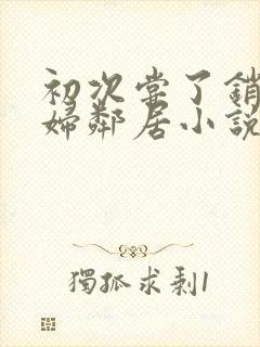 初次尝了销魂少妇邻居小说封面