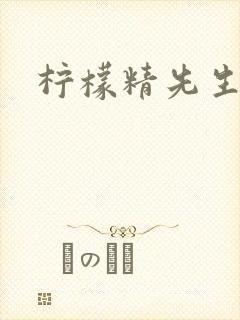 柠檬精先生封面