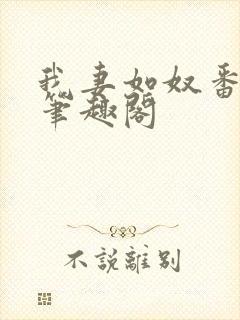 我妻如奴番外篇笔趣阁