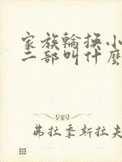 家族轮换小说第二部叫什么名字