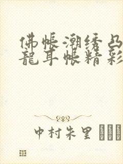 佛帐潮绣凸浮双龙耳帐精彩片段封面