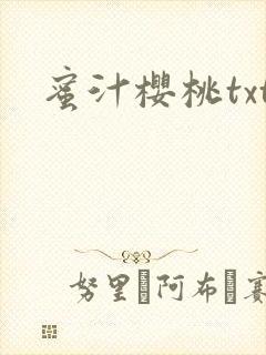 蜜汁樱桃txt封面