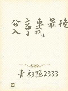 公交车最后一排入了我封面