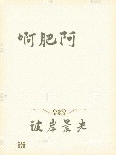 啊肥阿封面