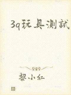 3q玩具测试员封面