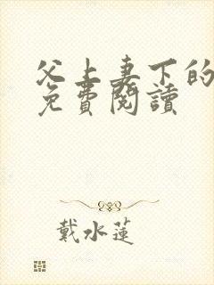 父上妻下的小说免费阅读封面